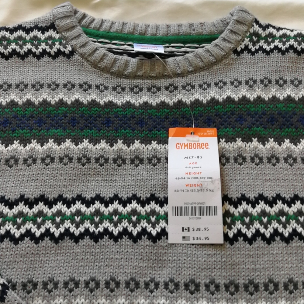 Gymboree Boy M 100% Cotton Sweater